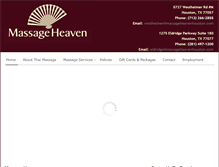 Tablet Screenshot of massageheavenhouston.com